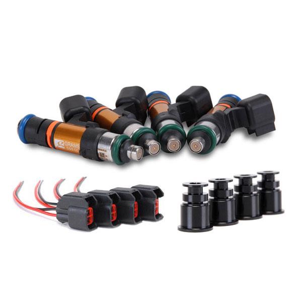 Scion FR S Fuel Injector Kit - Grams Performance - 550cc, 11mm Top Adapter/DENSO Lower Cushion Bottom, Plug And Play - `14-`27